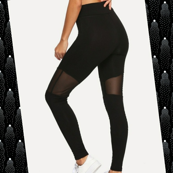 Super Soft Mesh Insert Leggings - Picture 3 of 7